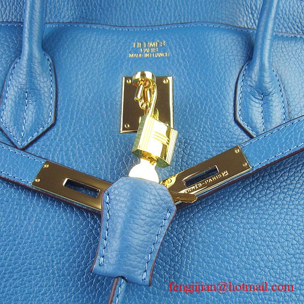 Hermes Birkin 40cm Togo Bag Blue 6099 Hermes Birkin 40cm Togo Bag Blue 6099